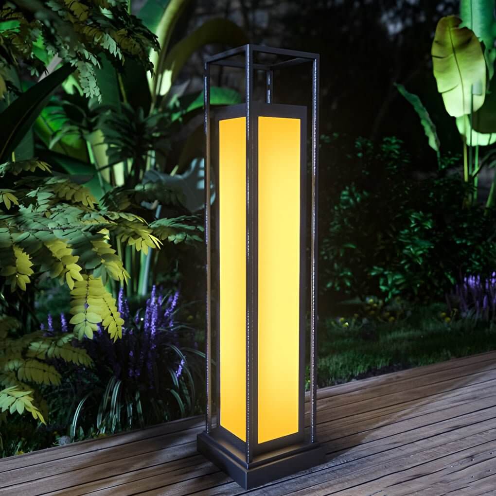 Outdoor Bollard Light, Stainless Steel Waterproof LED Lawn and Pathway Column Lamp, Four Heights for Layered Landscapes
