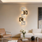 Close-up of the elegant wave design on the panel
