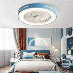 Flush mount fan providing both cooling and ceiling lighting