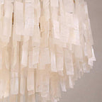 Capiz shell four-light chandelier, fourth product view