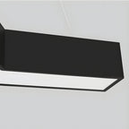 Y-shaped linear light shown in a black finish