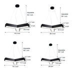 Size and dimension diagram for the Y-shape linear light