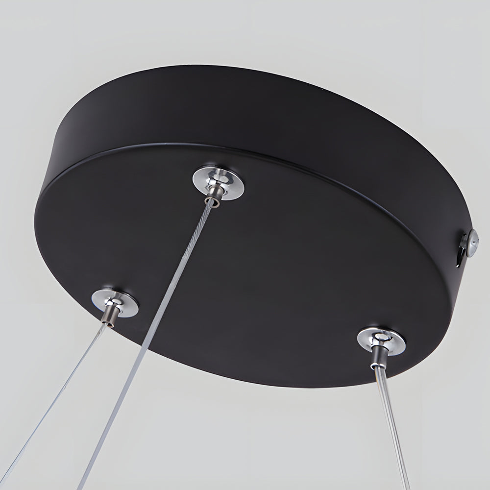 Detail of the ceiling canopy of the Y-shaped light