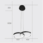 Acrylic C-shaped pendant light, additional catalogue product view