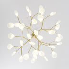 Copper and glass 45-light starburst chandelier, seventh view